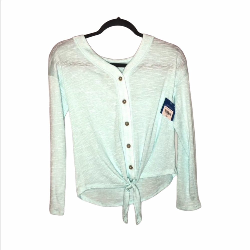 NWT Arizona Jean Co Girls Button Down